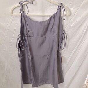 Revolve: supernova Lavender Tanea Mini Dress- spaghetti strap side ties-size XL